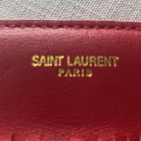 YSL Red fringe clutch - Picture 2 of 7